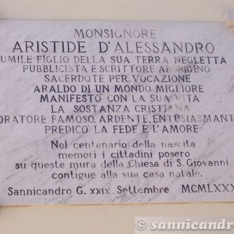 Pietra Mons Aristide D'Alessandro