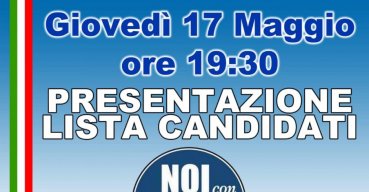 Domani la presentazione della lista Noi con l’Italia