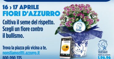 Il Telefono Azzurro in piazza con "Fiori d'Azzurro"