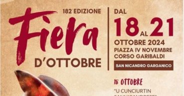 Al via la 182esima fiera d'ottobre