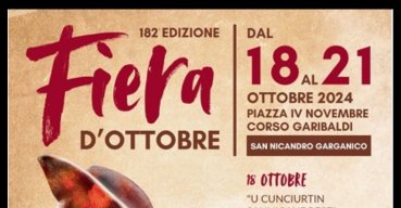 182esima Fiera d’ottobre ecco il programma