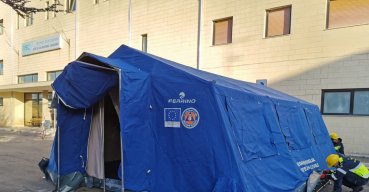 Allestito a scopo preventivo il pre-triage in via del Campo