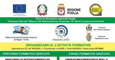 Due nuove attività formative gratuite per i giovani sannicandresi