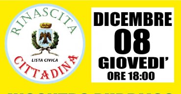 Pubblico comizio del partito Rinascita Cittadina