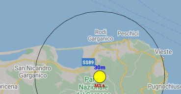 Scossa di terremoto sul Gargano