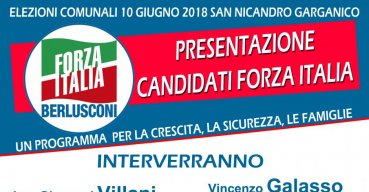 Presentazione dei candidati di Forza Italia