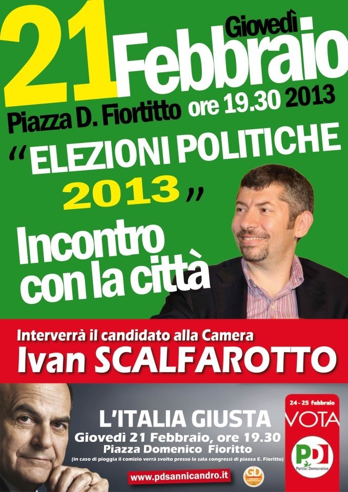 Elezioni politiche 2013, per il PD arriva Ivan Scalfarotto