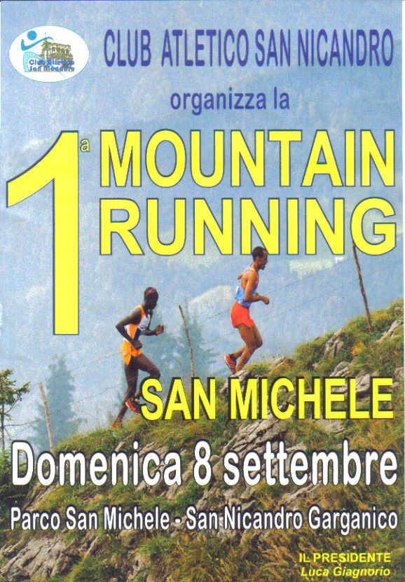 Arriva la prima Mountain Running "San Michele"