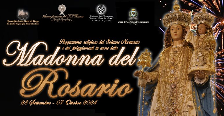 Festa della Madonna del Rosario: reso noto il programma